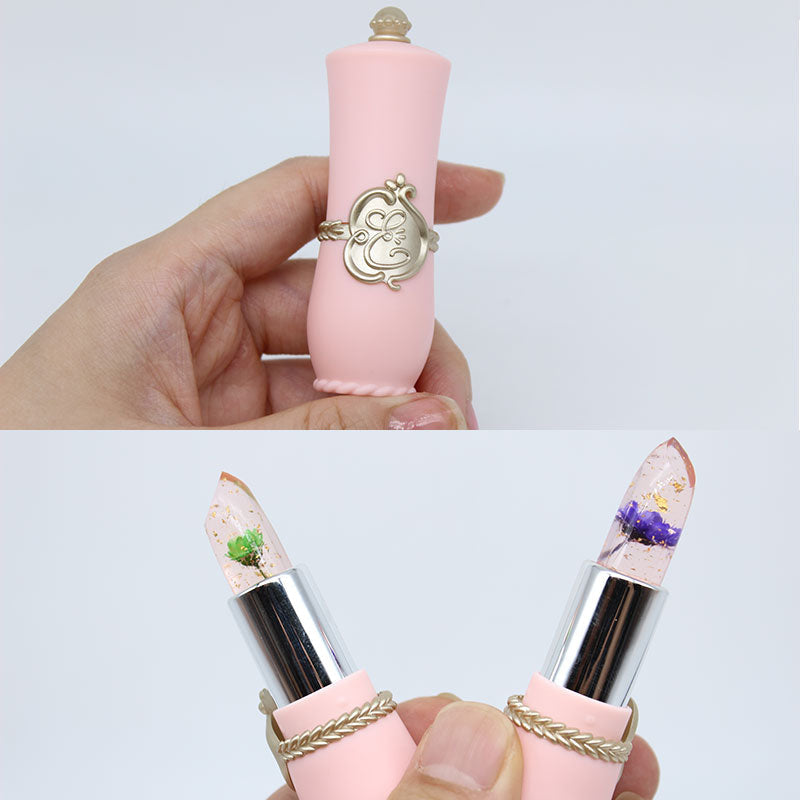 Flower jelly lipstick - beauty - color change - changing - colour