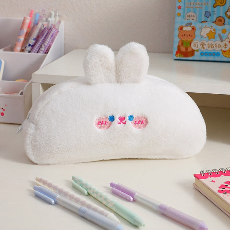 Fluffy kawaii pencil cases - bear - bears - bunny - fluffy - kawaii