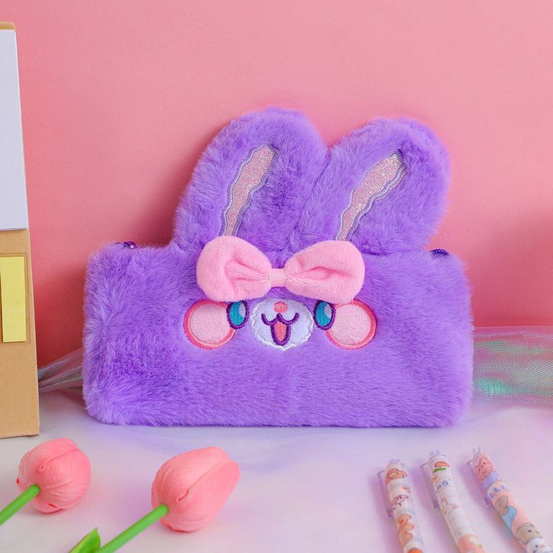 Fluffy kawaii pencil cases - bear - bears - bunny - fluffy - kawaii