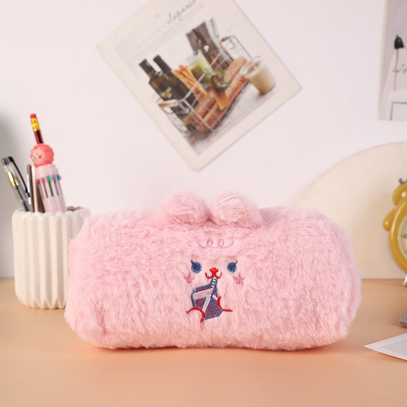 Fluffy kawaii pencil cases - bear - bears - bunny - fluffy - kawaii