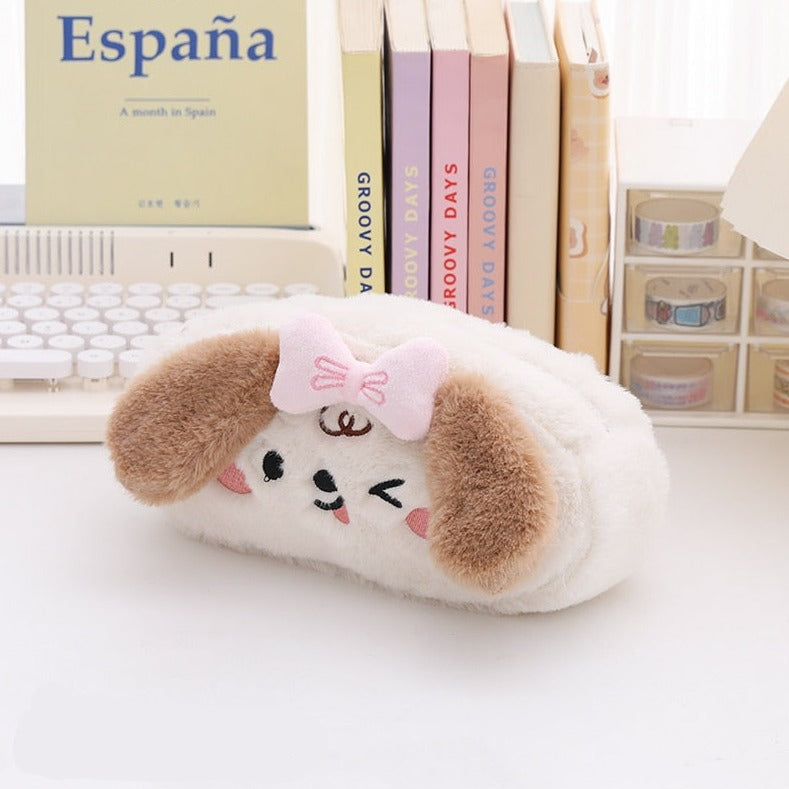 Fluffy kawaii pencil cases - bear - bears - bunny - fluffy - kawaii