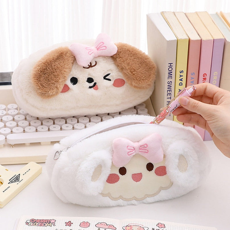 Fluffy kawaii pencil cases - bear - bears - bunny - fluffy - kawaii