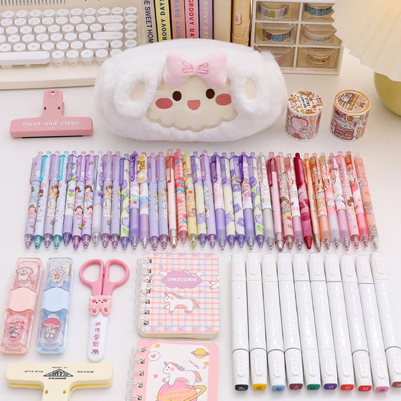 Fluffy kawaii pencil cases - bear - bears - bunny - fluffy - kawaii