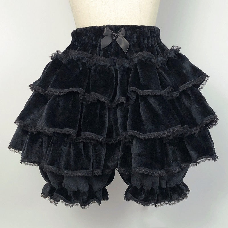 Fluffy ruffled bloomer pants - bloomer - layered - layers - lolita - petticoat