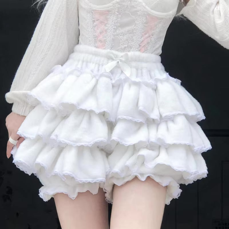 Fluffy ruffled bloomer pants - bloomer - layered - layers - lolita - petticoat