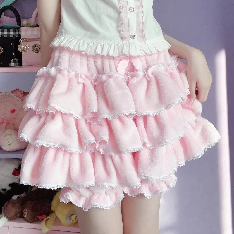 Fluffy ruffled bloomer pants - bloomer - layered - layers - lolita - petticoat