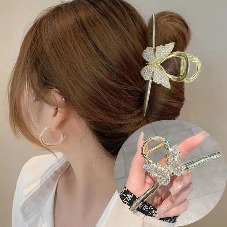 Flutter hair clips - barettes - butterflies - butterfly - hair accessories -