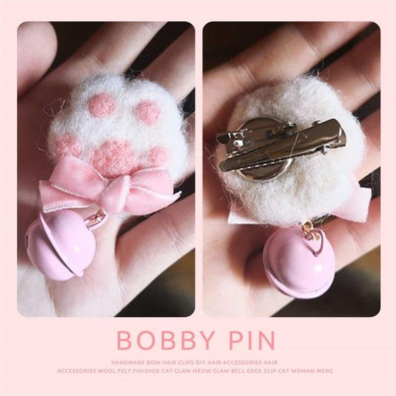 Furry paw pins - bell - bells - cat paw - cats - furries