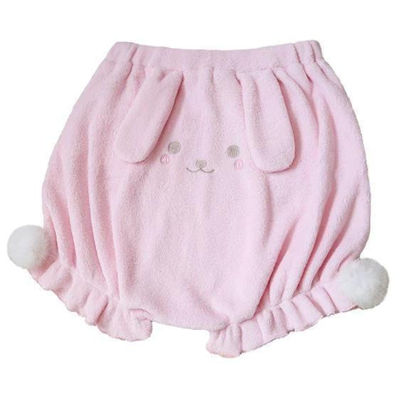 Kawaii fuzzy furry bunny rabbit bloomers shorts cute