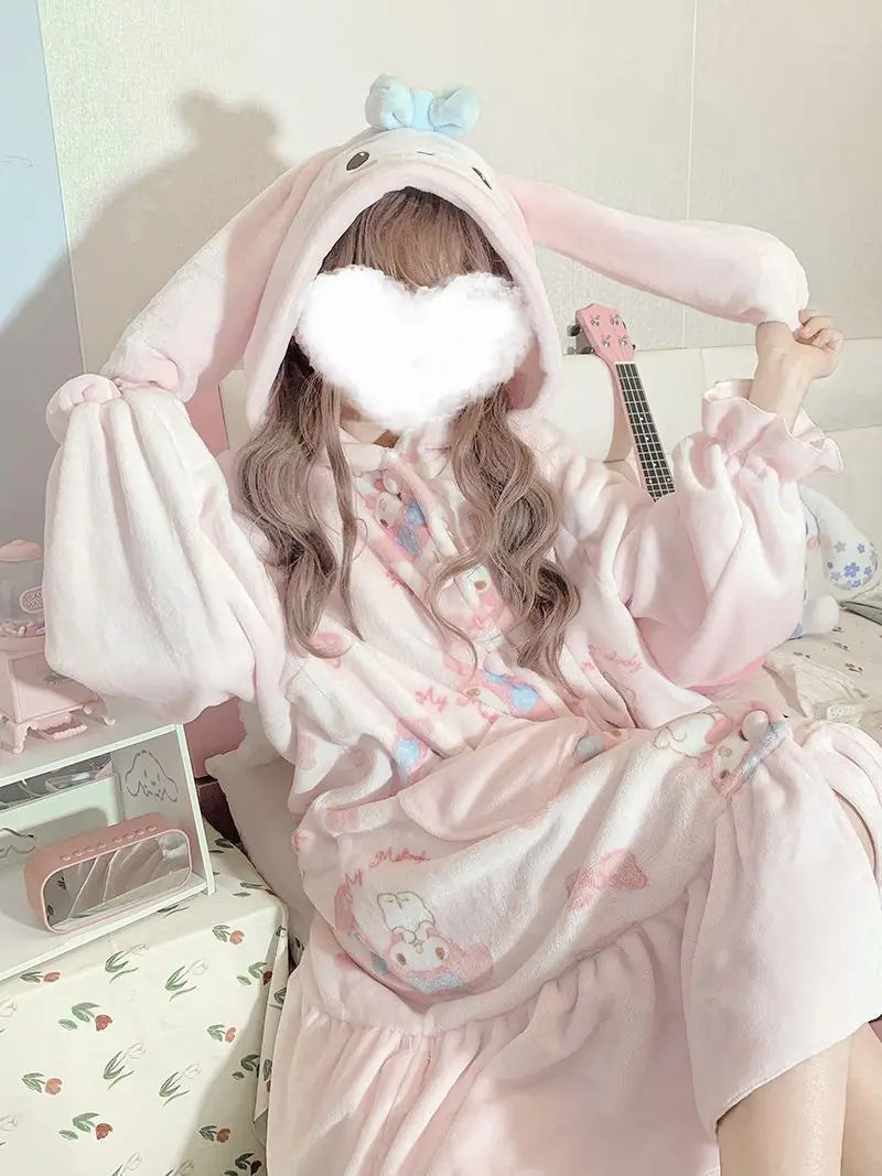 Fuzzy melody nighty - my melody - pajamas - pjs - sanrio - sleepwear