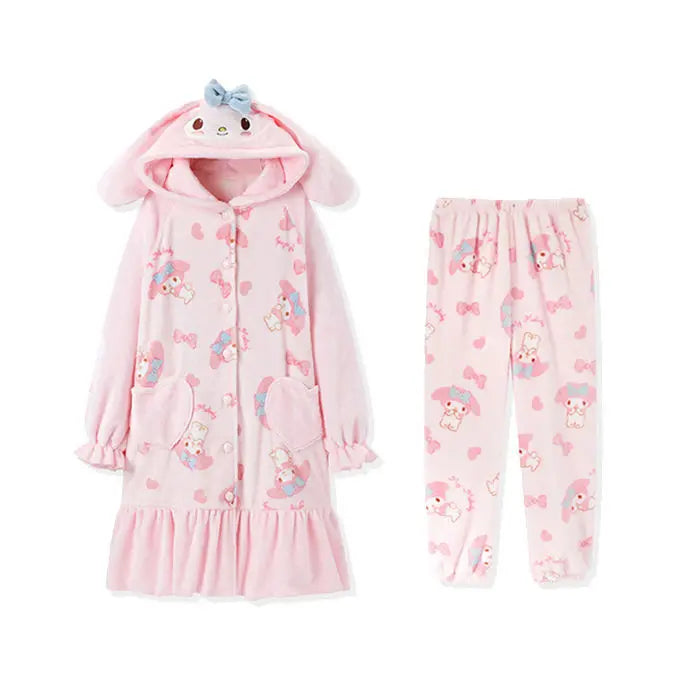 Fuzzy melody nighty - my melody - pajamas - pjs - sanrio - sleepwear