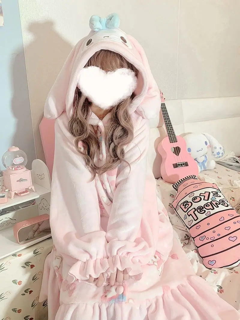 Fuzzy melody nighty - my melody - pajamas - pjs - sanrio - sleepwear