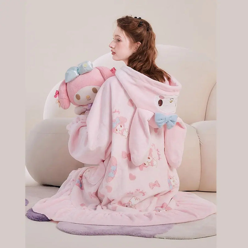 Fuzzy melody nighty - my melody - pajamas - pjs - sanrio - sleepwear