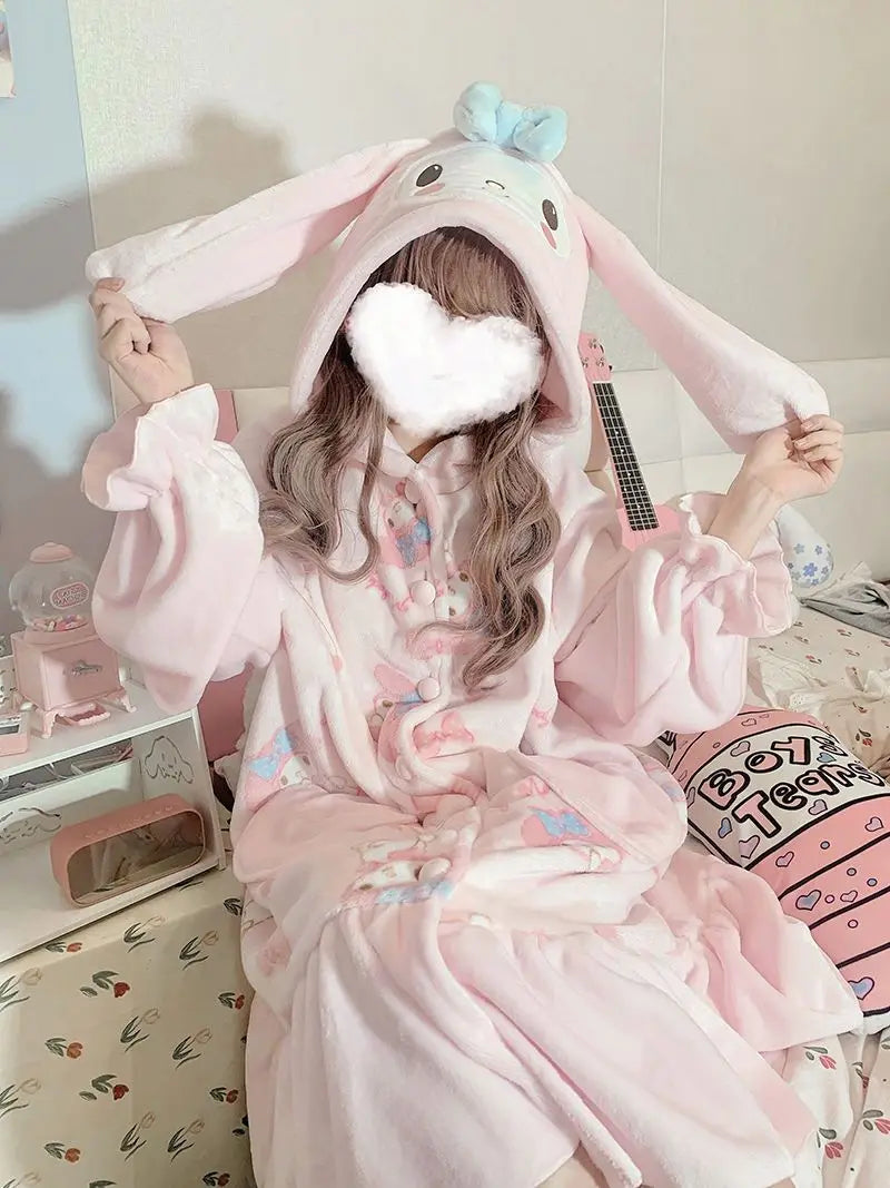 Fuzzy melody nighty - my melody - pajamas - pjs - sanrio - sleepwear