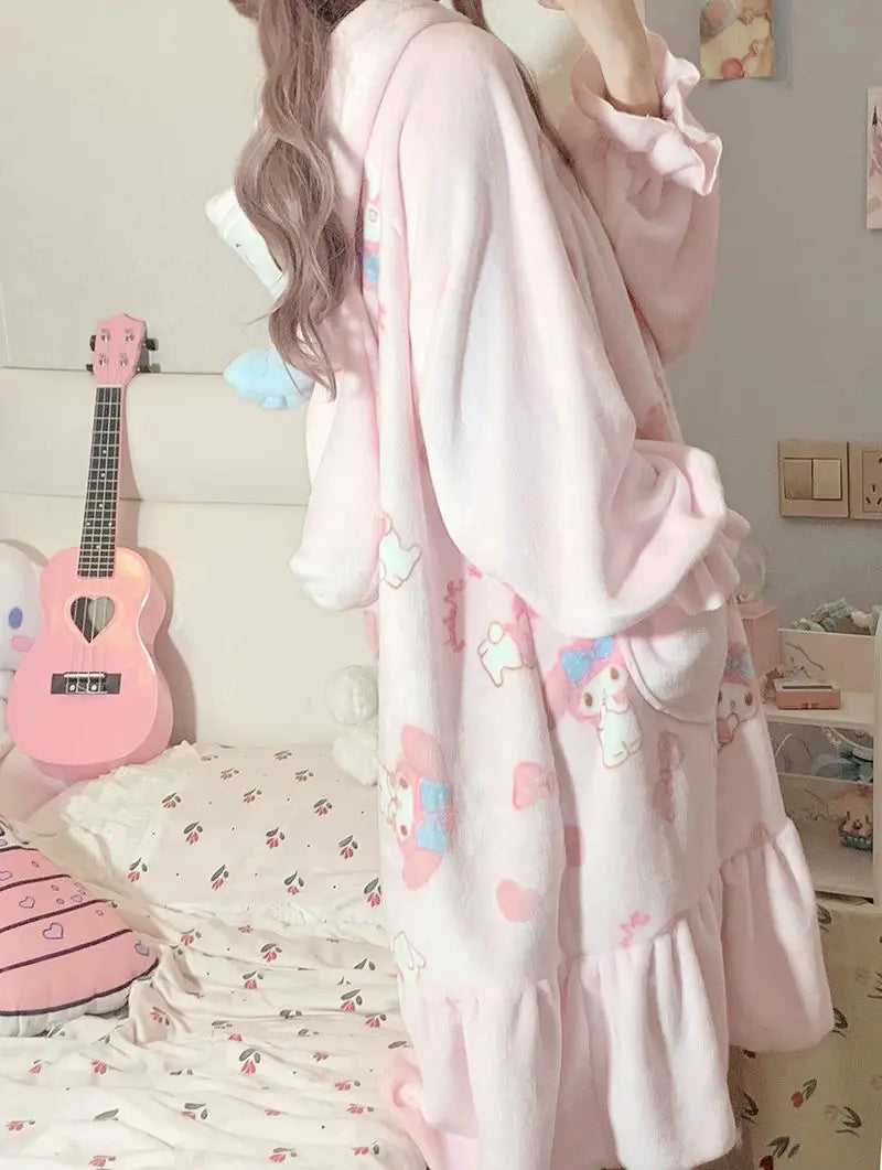 Fuzzy melody nighty - my melody - pajamas - pjs - sanrio - sleepwear