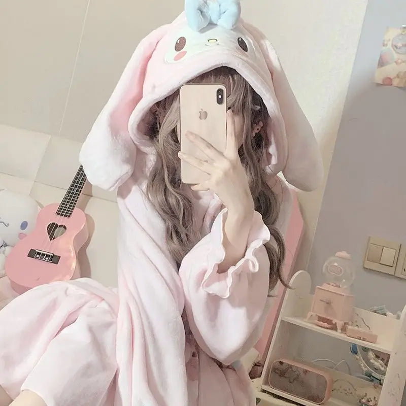 Fuzzy melody nighty - my melody - pajamas - pjs - sanrio - sleepwear