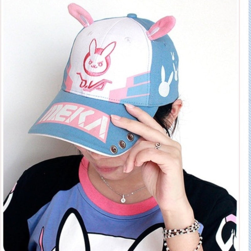 Gamer bunny ballcap - anime - girl - baseball cap - hat - beanie