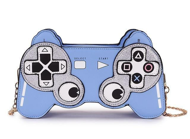 Kawaii gamer girl handbag purse playstation controller bag