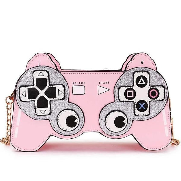 Kawaii gamer girl handbag purse playstation controller bag