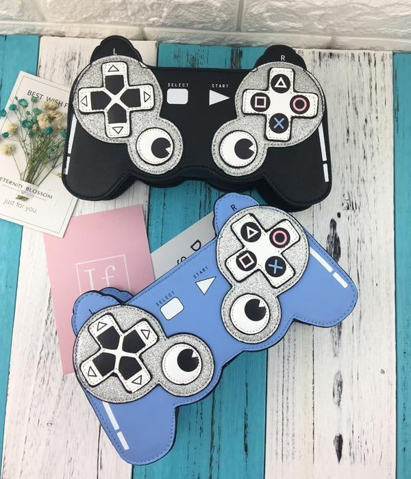 Kawaii gamer girl handbag purse playstation controller bag