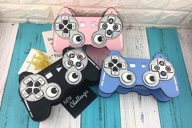 Kawaii gamer girl handbag purse playstation controller bag