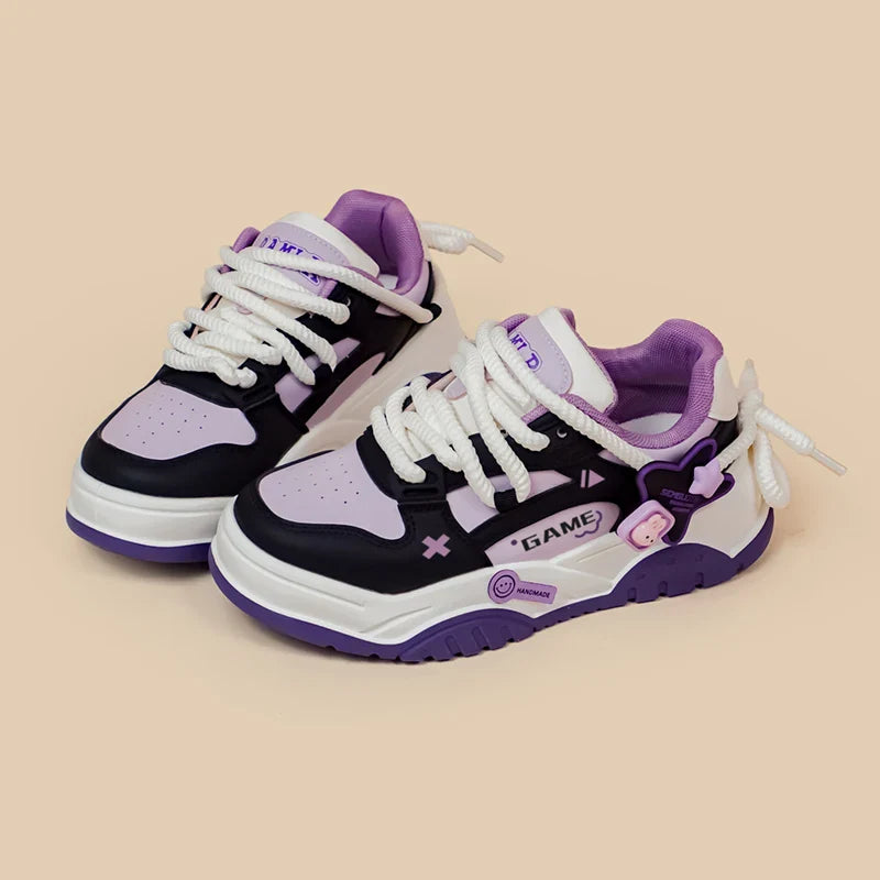 Gamer girl trainers - bunny shoes - footwear - gaming - pastel goth - running