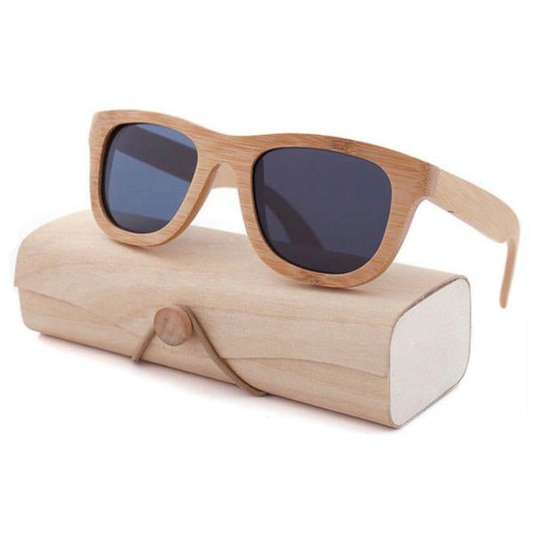 100% genuine bamboo wood sunglasses sun shades uv protection with wooden case quality summer ombre by kawaii babe