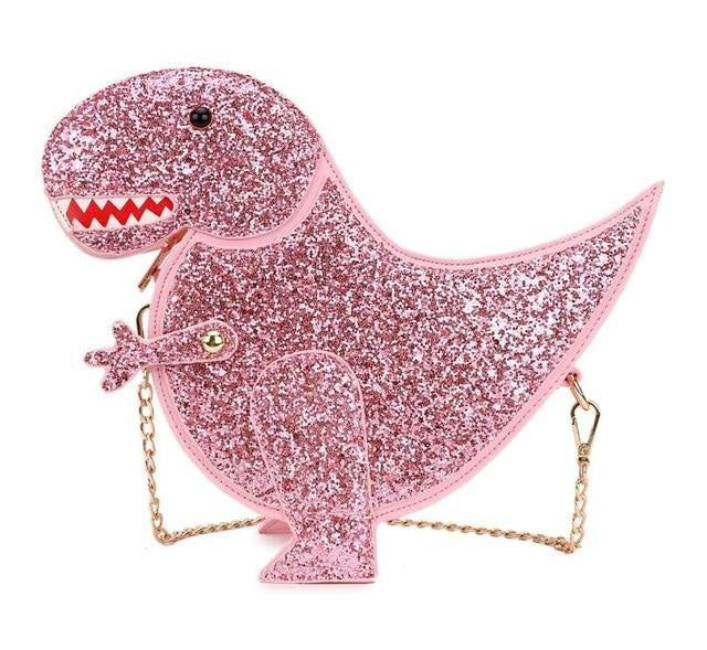 Glitter t-rex handbag - bags - dinosaur bag - dress - dinosaurs - glitter