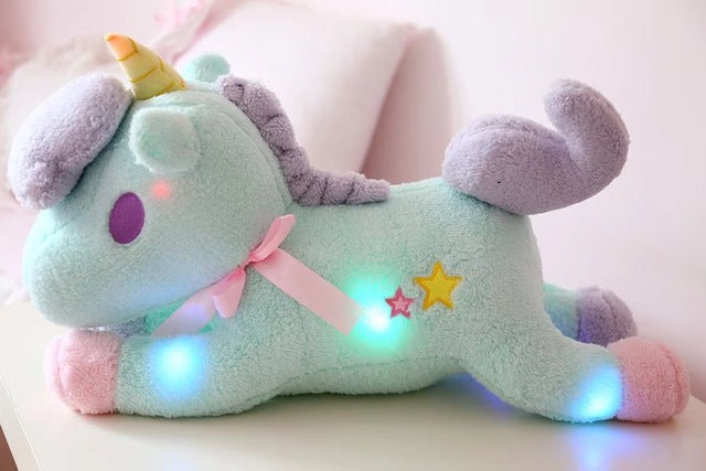 magical unicorn plush toy glow in the dark led little twin stars sanrio pastel fairy kei by kawaii babe