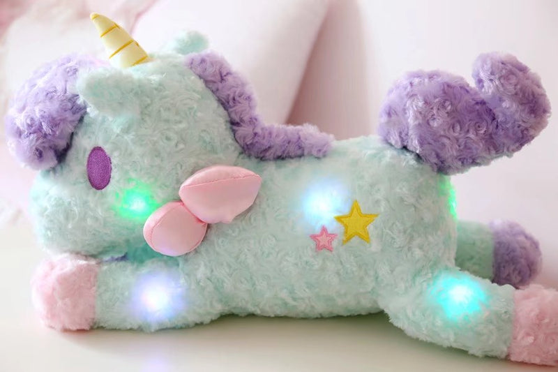 magical unicorn plush toy glow in the dark led little twin stars sanrio pastel fairy kei by kawaii babe