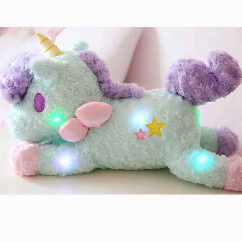 magical unicorn plush toy glow in the dark led little twin stars sanrio pastel fairy kei by kawaii babe