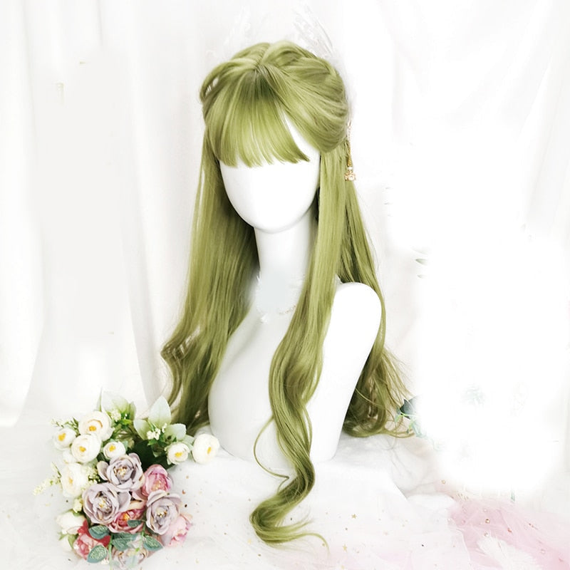 Green lolita wig - cosplay - wigs - costume - kanekalon