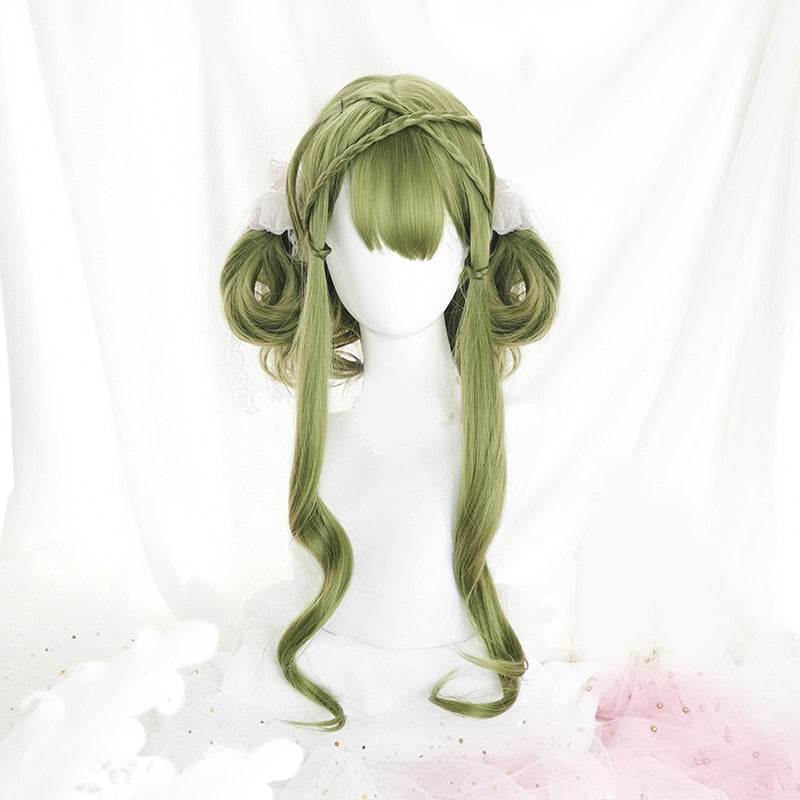 Green Long Wavy Cosplay Wig - Main Image