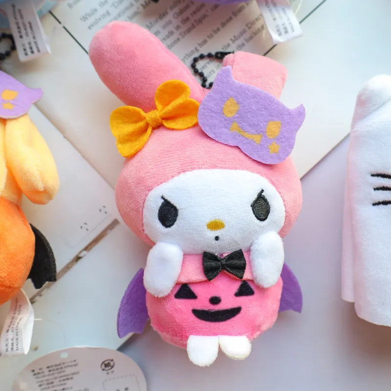 Halloween costumed cuties - cinnamoroll - halloween - hangyodon - hello kitty - key chain