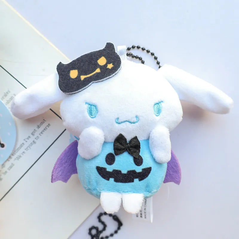 Halloween costumed cuties - cinnamoroll - halloween - hangyodon - hello kitty - key chain