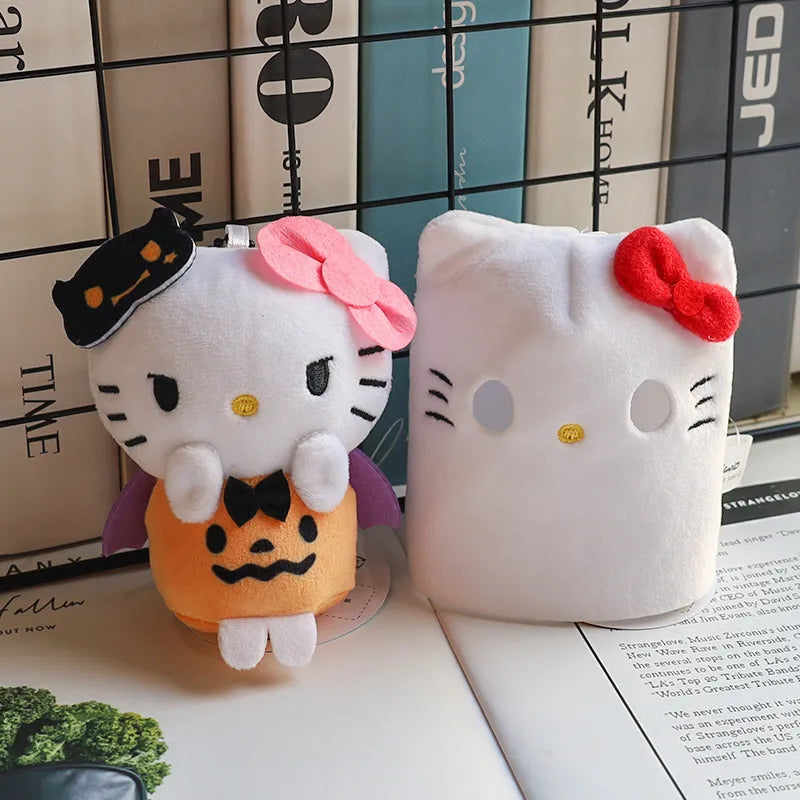 Halloween costumed cuties - cinnamoroll - halloween - hangyodon - hello kitty - key chain