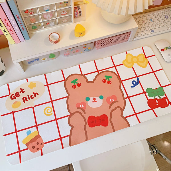 Happy bear gaming mousepads - bears - gamer girl - girls - gaming mouse pad