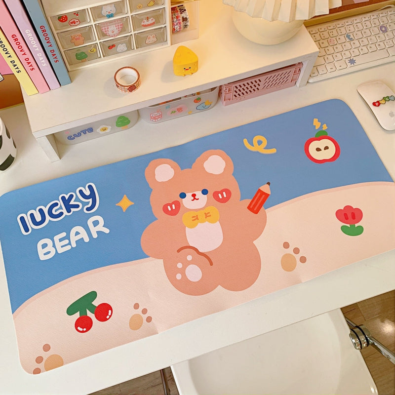 Happy bear gaming mousepads - bears - gamer girl - girls - gaming mouse pad