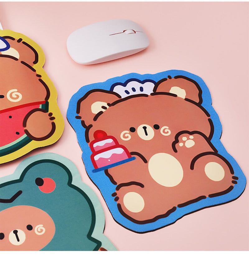 Happy bear small mouse pads - bears - gamer - girls - gaming mouse pad