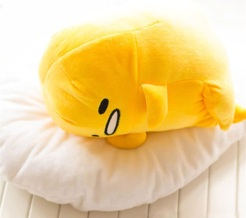 Kawaii happy egg throw pillow plush yolk cute stuffed animal toy