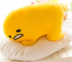 Kawaii happy egg throw pillow plush yolk cute stuffed animal toy