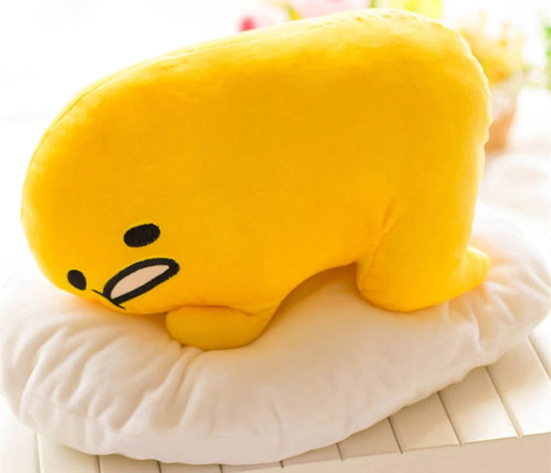 Kawaii happy egg throw pillow plush yolk cute stuffed animal toy