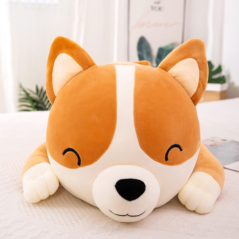 Happy laying corgi plush - dog - kawaii - plush toys - plushies - puppy