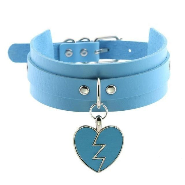 Heart Breaker Collar Vegan Leather Choker Kawaii Babe
