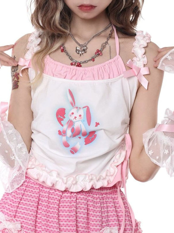 Heartbreak bunny cami top - bear - bears - bows - bunny - cami