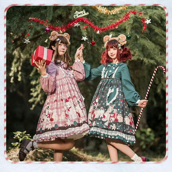 Holiday Bazaar Lolita Dress Christmas Xmas Santa – Kawaii Babe