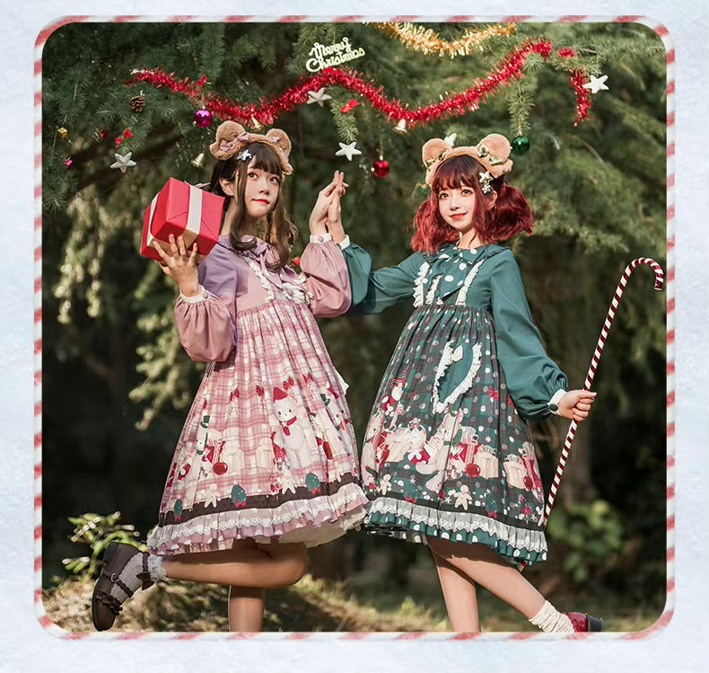 Kawaii holiday bazaar lolita dress christmas xmas santa