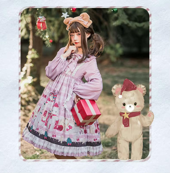 Holiday Bazaar Lolita Dress Christmas Xmas Santa – Kawaii Babe