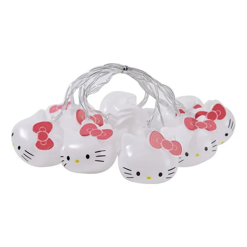 Holiday kitten string lights - christmas lights - hello kitty - holiday