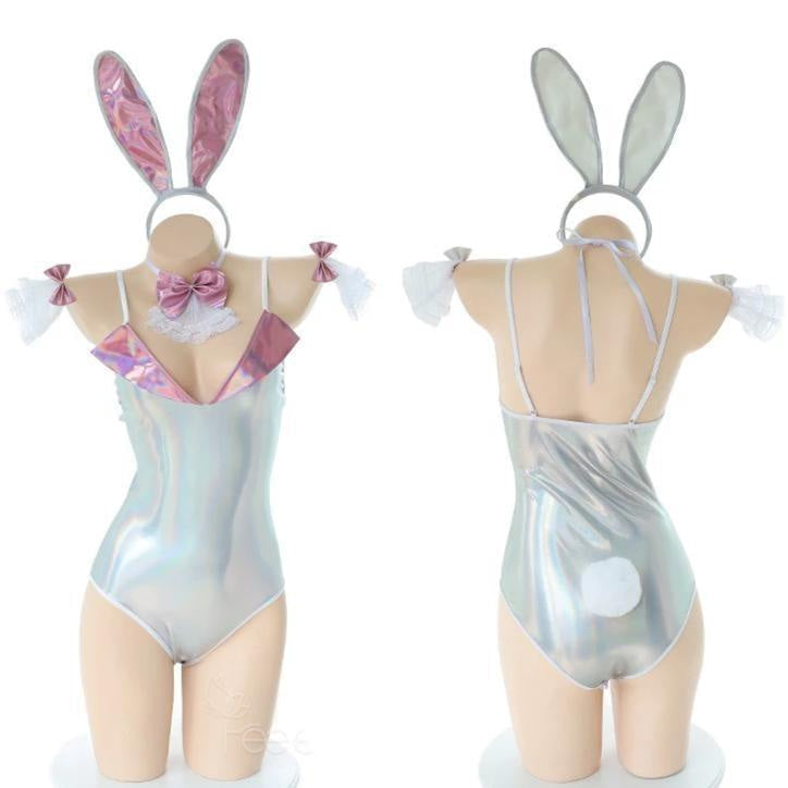 Holographic bunny outfit - bunny - cosplay - ears - rabbit